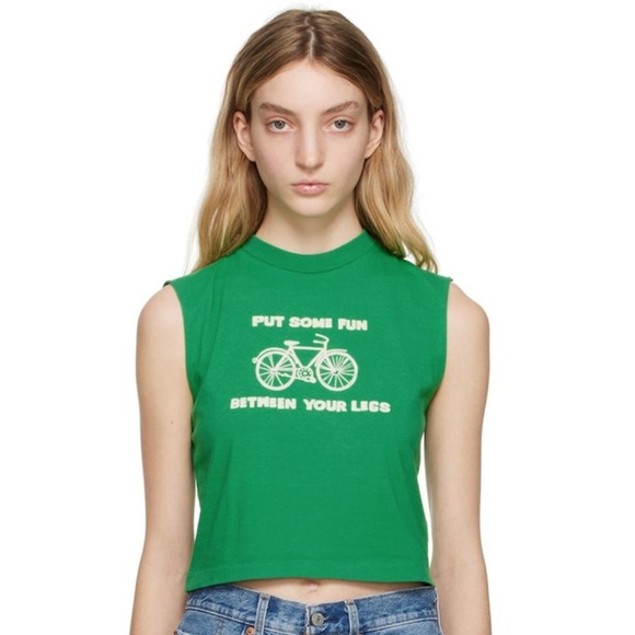 Re/Done Put Some Fun Bicycle tank - Picture 1 of 6